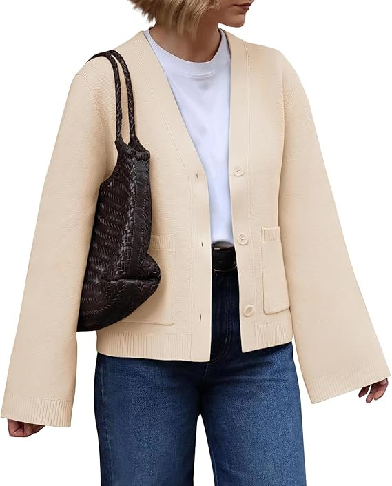 LILLUSORY Cardigan Sweaters for Women Fall Fashion Outfits 2024 Oversized Sweater Lightweight Ope... | Amazon (US)