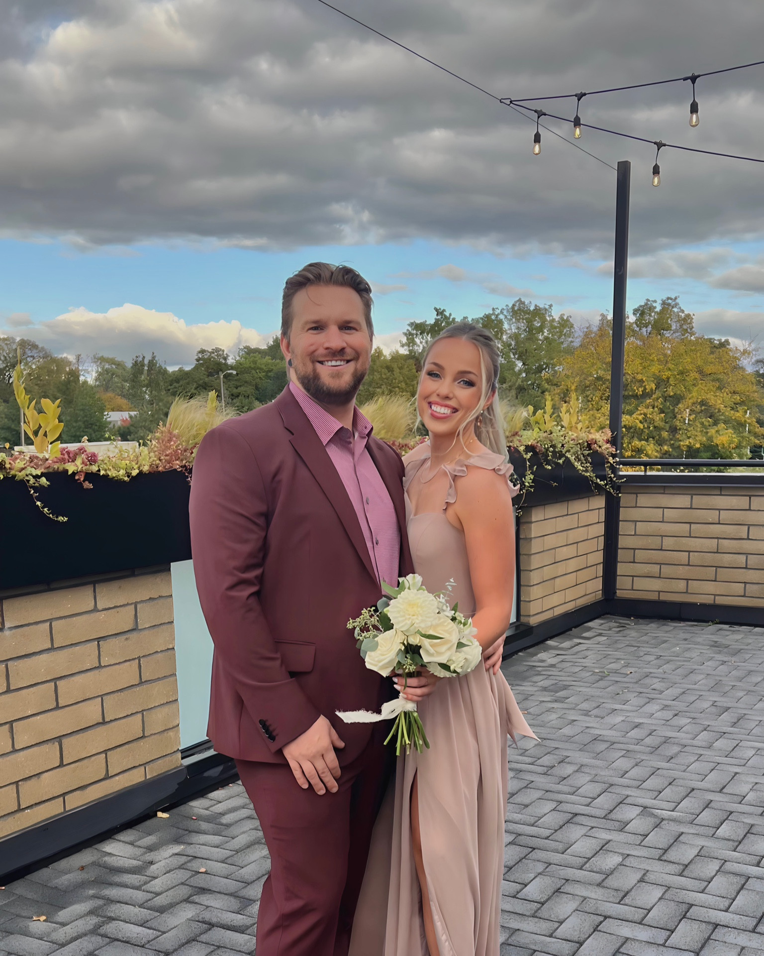 Fall wedding inspiration. Guys, get a maroon or forest green suit and you will be one of the best dressed guests for sure. Brandon’s suit is from express and he got so many compliments. Tags: fall wedding, wedding guest, suit for fall wedding, fall dress, wedding guest look for men, men’s suit, colorful suit, wedding guest dress, men’s fall suit, fall bridesmaid dress, fall bridesmaid look, wedding outfit for men, men’s business casual, men’s business formal 

#LTKmens #LTKwedding #LTKstyletip