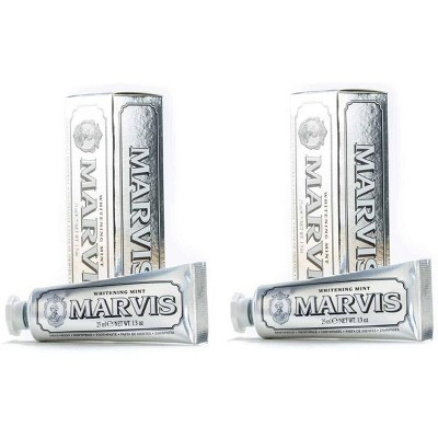 Marvis WHITENING MINT Toothpaste (1.3 oz DUO 2-Pack Set) MADE IN ITALY | Paste Gently Removes Tooth Plaque & Surface Teeth Stains | Target