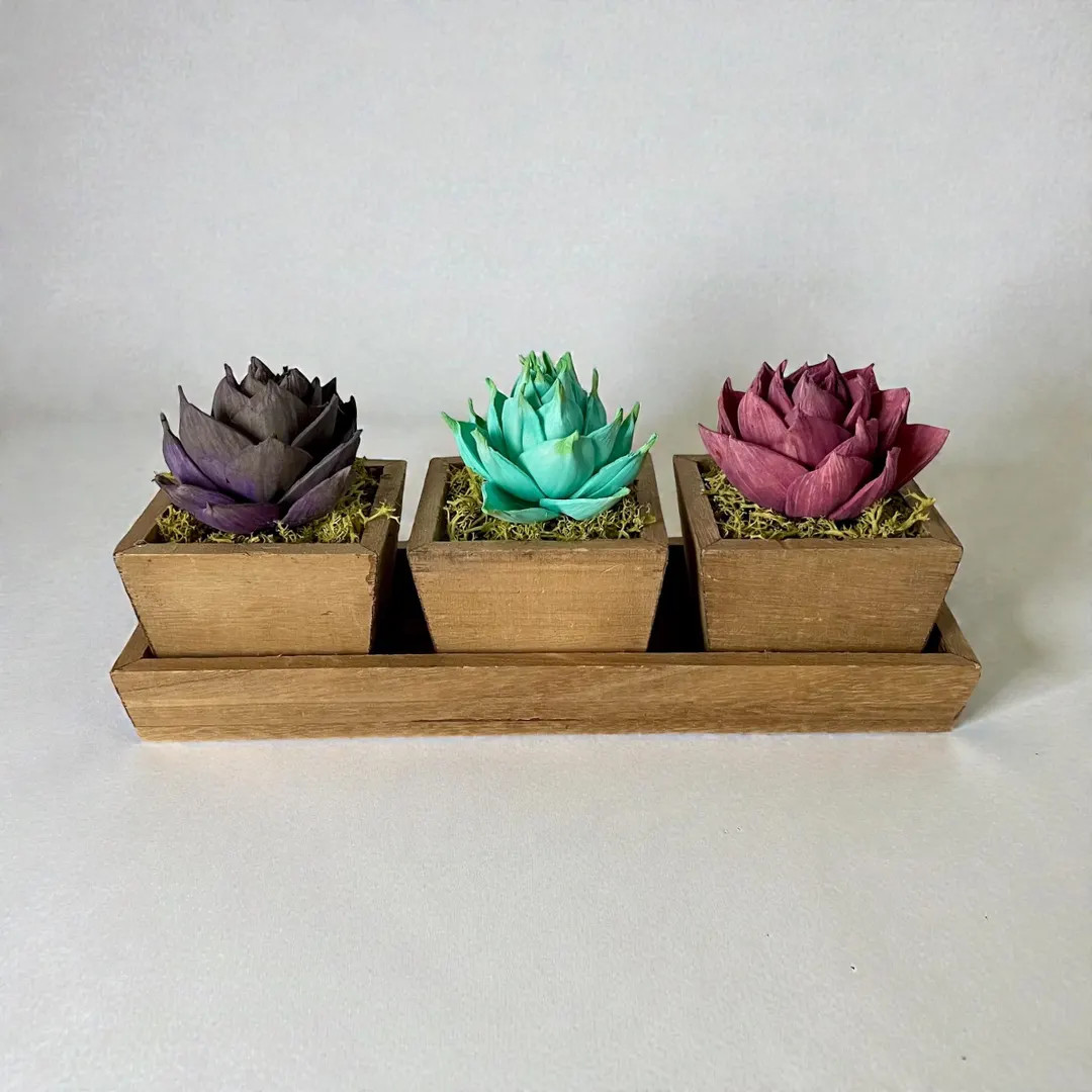 Sola wood flower centerpiece, succulent arrangement, wedding, Valentines Day, table bouquet, faux... | Etsy (US)