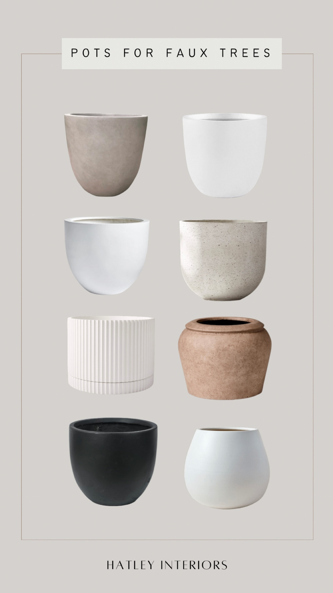 affordable pots + planters for indoor trees! 

planter, oversized pot, oversized planter, home decor 

#LTKSeasonal #LTKhome #LTKFind