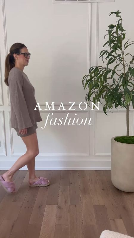This is the coziest set from Amazon. I am wearing a small in the shorts and sweater. The shorts are fitted and the sweater is loose. 

Lounge wear. Lounge set. Amazon find. Amazon fashion. Sweater. Shorts. Neutral fashion. Neutral aesthetic  

#LTKFind #LTKxPrimeDay #LTKunder50