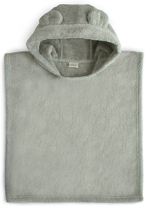 mushie Poncho Towel for Toddlers and Kids (Moss) | Organic Terry Cotton | Ages 1-3 Years | Amazon (US)