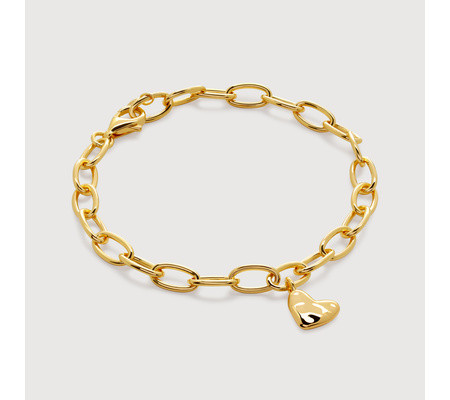 Heart Charm Bracelet | Monica Vinader (Global)