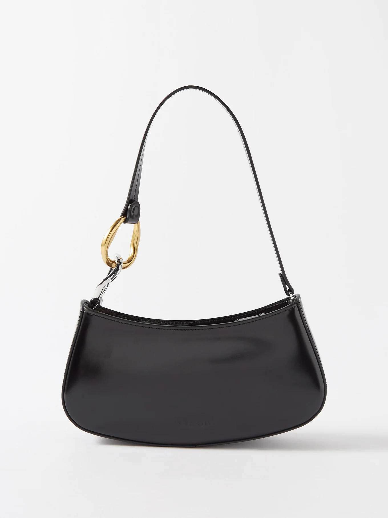 Ollie polished-leather shoulder bag | Staud | Matches (UK)