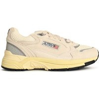 Autry 'Hyperway Low' White And Silver Mesh And Suede Sneakers | Balardi (US & Canada)