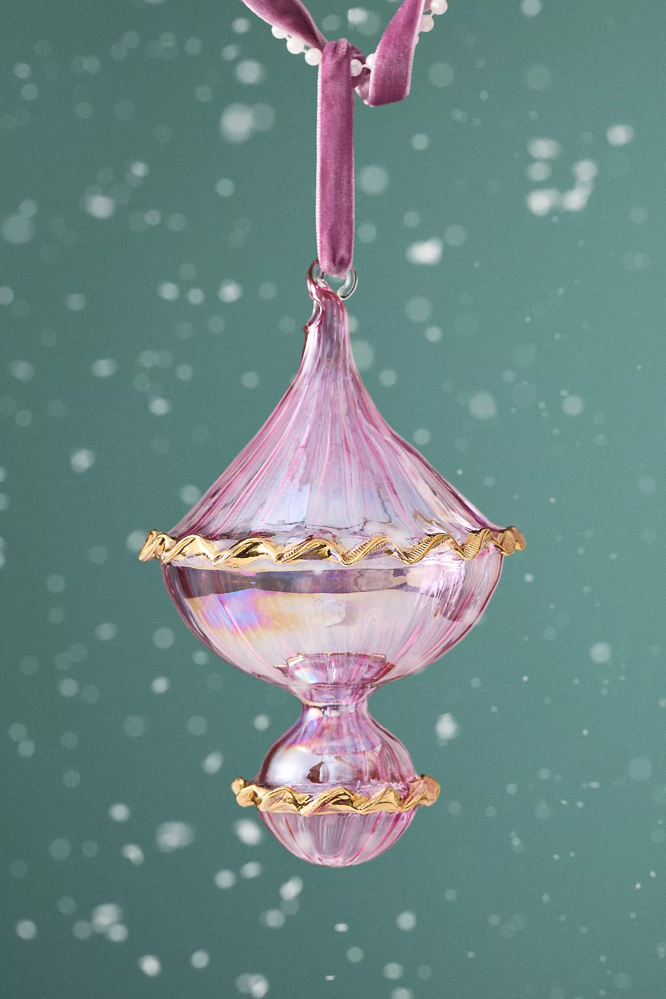 Ruffled Glass Ornament | Anthropologie (US)