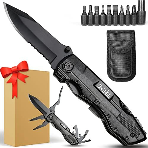 Gifts for Men Him Dad,Pocket Multitool Knife,Christmas Stocking Stuffers,Anniversary Birthday Gif... | Amazon (US)