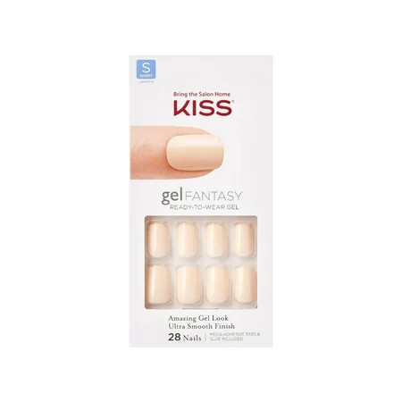 KISS Gel Fantasy Ready-to-Wear Fake Nails ‘Bookworm’ 28 Count | Walmart (US)