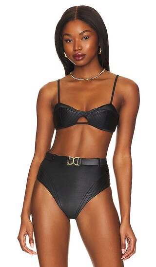 Daria Bikini Top in Black | Revolve Clothing (Global)