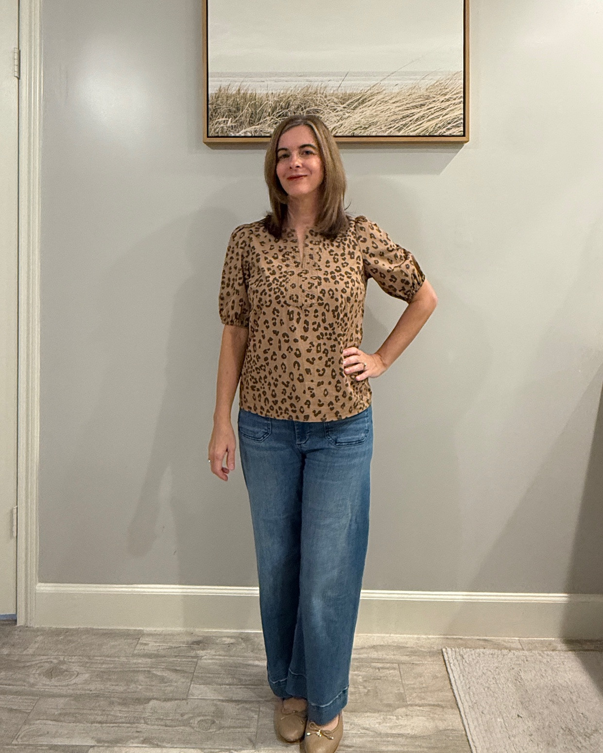 Elevate your fall wardrobe with leopard tops - paired with a pair of wide leg jeans and your favorite shoes. 🤎 fall top | puff sleeve top | leopard shirt | leopard 3/4 sleeve top | fall edit | women’s fall fashion |

#LTKOver40 #LTKPetite #LTKootd
