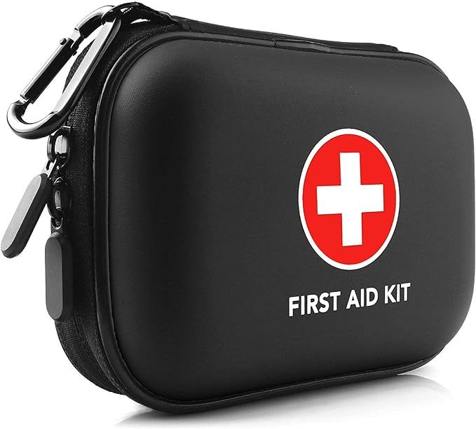 Mini First Aid Kit, 100 Pieces Water-Resistant Hard Shell Small Case - Perfect for Travel, Outdoo... | Amazon (US)