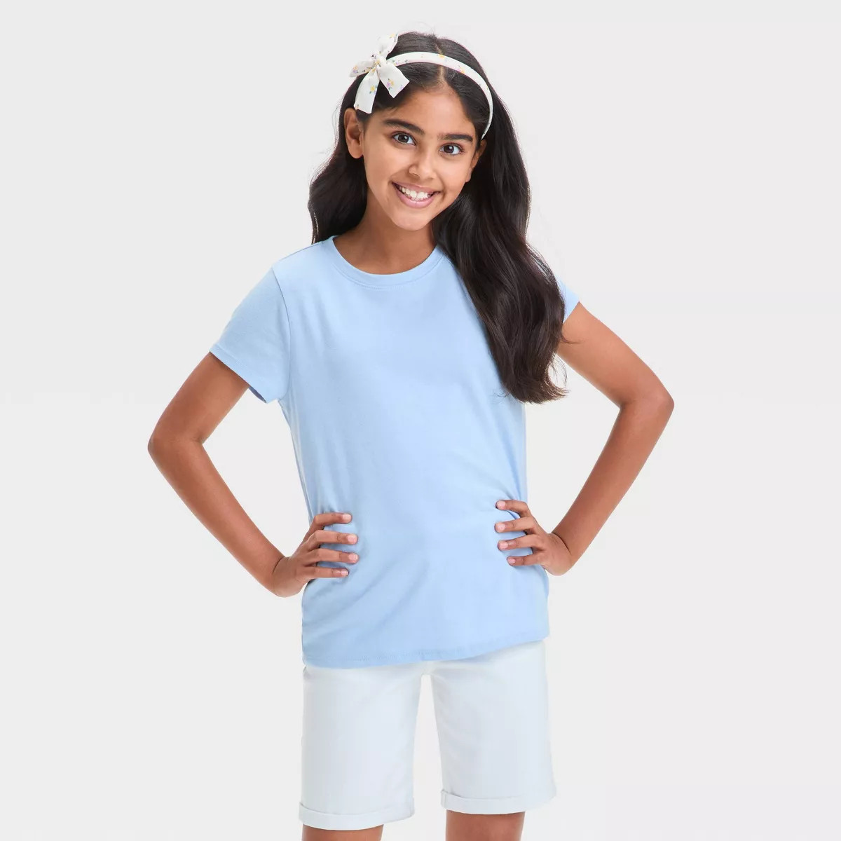 Girls' Short Sleeve Solid T-Shirt - Cat & Jack™ | Target