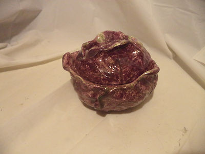 Vintage Holland Mold Ceramic Rare Purple Cabbage Soup Slaw Serving Dish Bowl | eBay US