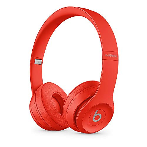 Beats Solo3 Wireless On-Ear Headphones - Apple W1 Headphone Chip, Class 1 Bluetooth, 40 Hours of Listening Time, Built-in Microphone - Red | Amazon (US)
