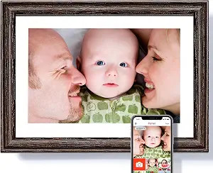 Digital Picture Frame WiFi 10.1 - Inches Digital Photo Frame IPS HD Touch Screen with 16GB Storag... | Amazon (US)