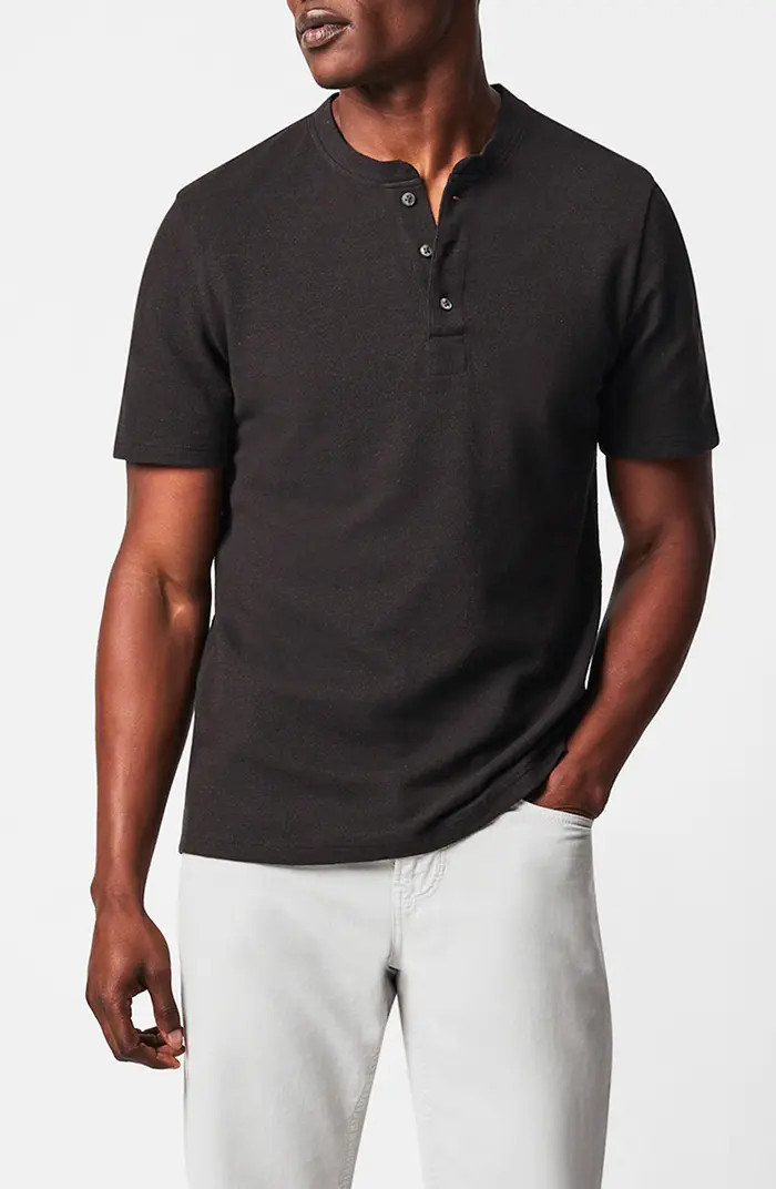 Billy Reid Short Sleeve Hemp & Cotton Henley | Nordstrom | Nordstrom