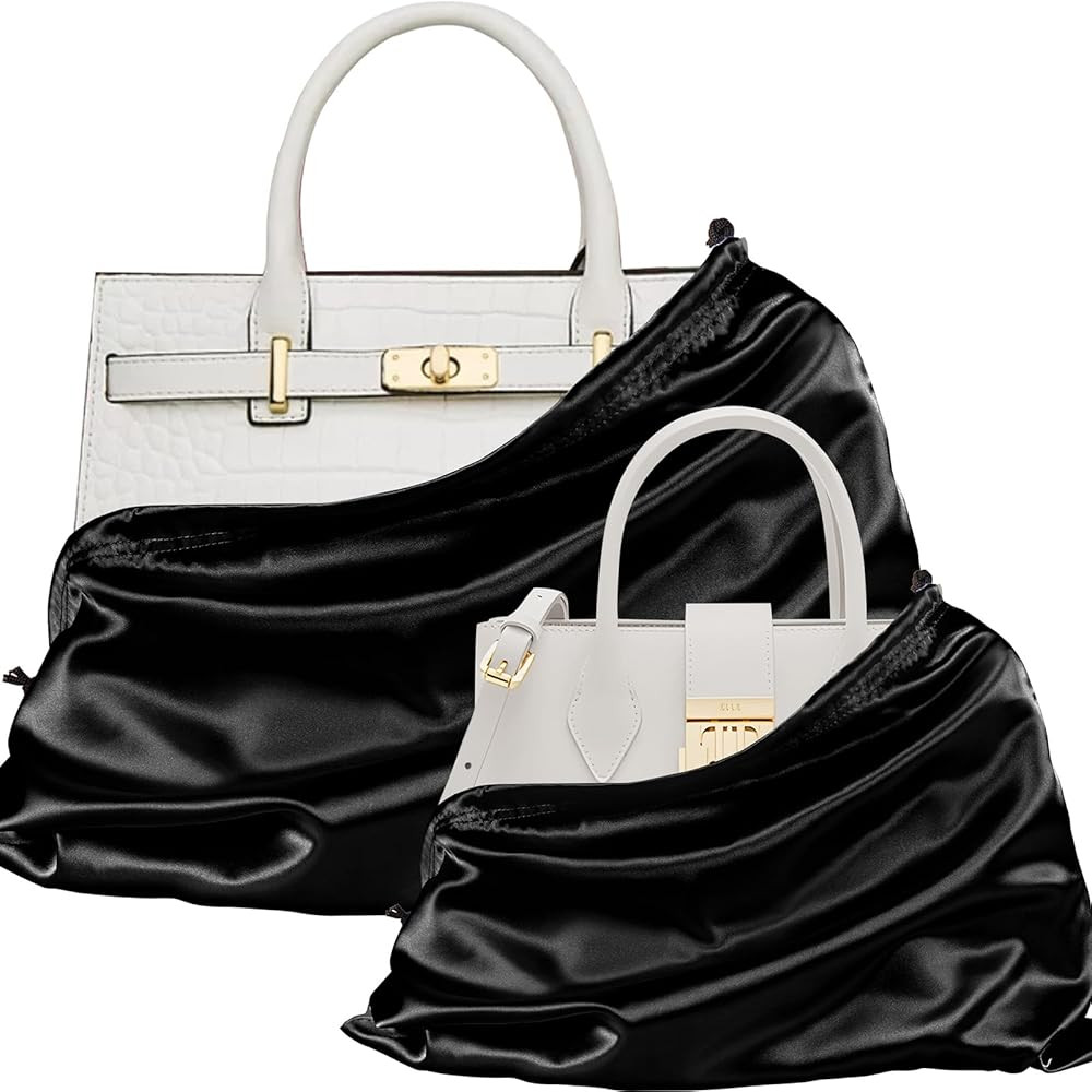 P Pothuiny 2 Pcs Satin Dust Bags for Handbags | Amazon (US)