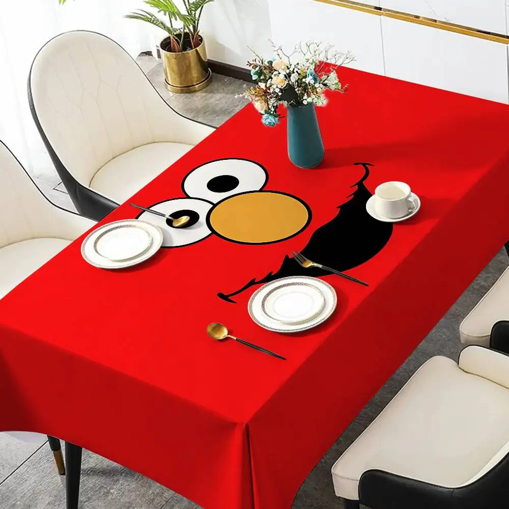 Sesame Street Cartoon Waterproof Rectangle Tablecloth Fiesta Home Decor Dining Room Decor Reusabl... | AliExpress (US)
