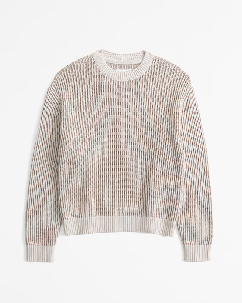 boys plated stitch crew sweater | boys | Abercrombie.com | Abercrombie & Fitch (US)
