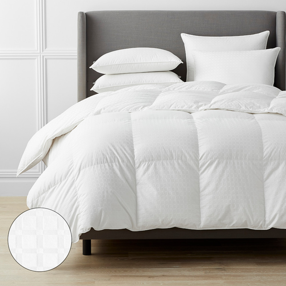 Luxe Royal Down Medium Warmth Comforter - White, Full/Queen | The Company Store