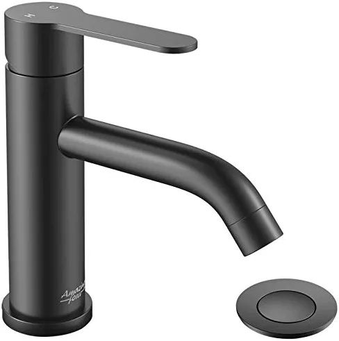 AMAZING FORCE Matte Black Bathroom Faucet Single Handle Bathroom Sink Faucet Single Hole with Pop... | Amazon (US)