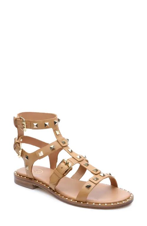 Ash Pacific Studded Strappy Sandal in Nude at Nordstrom, Size 8Us | Nordstrom