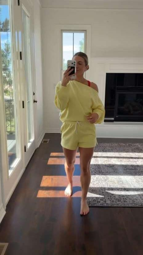Abercrombie lounge set, but make it relaxed and a little flirty, not workout mode. Sized small in the shorts, medium in the top, but I’d size down for a cleaner fit ✨🙂🌷

#Abercrombie #LoungeSet #CozyChic #RelaxedStyle #EverydayOutfit #CasualWear #OutfitInspo #LTKStyle #StyleEdit #WomensFashion 

 #LTKootd #LTKSaleAlert