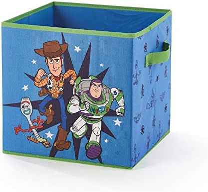 Idea Nuova Toy Story 4 Collapsible Storage Cube Featuring Buzz Lightyear, Woody & Forky, 12"X12",... | Amazon (US)