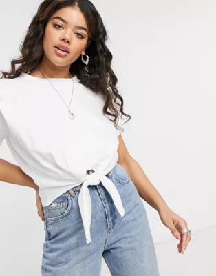 Emory Park relaxed t-shirt with tie front | ASOS (Global)