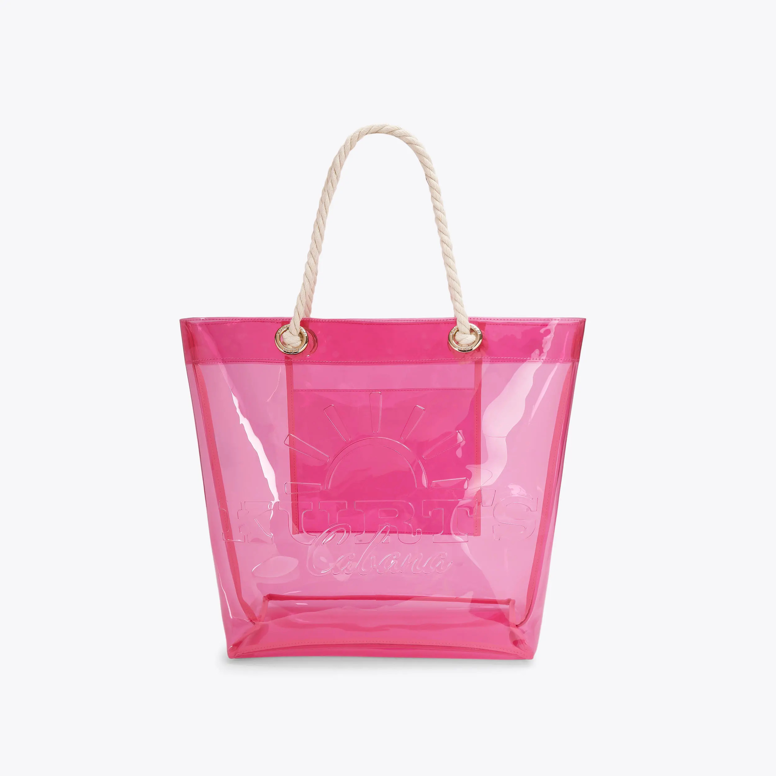 KC VINYL LG TOTE Pink Vinyl Shoulder Tote Bag by Kurt Geiger London | Kurt Geiger US