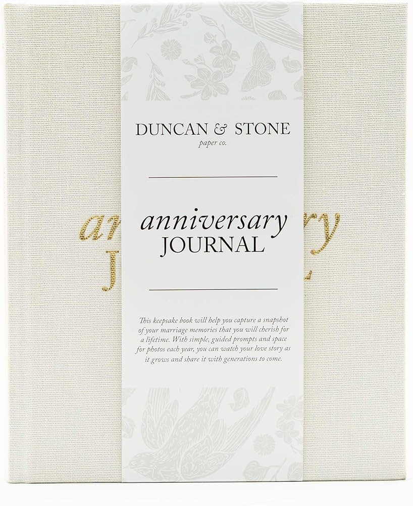 DUNCAN & STONE PAPER CO. Wedding Anniversary Journal - Anniversary Journal for Couple - Wedding N... | Amazon (US)