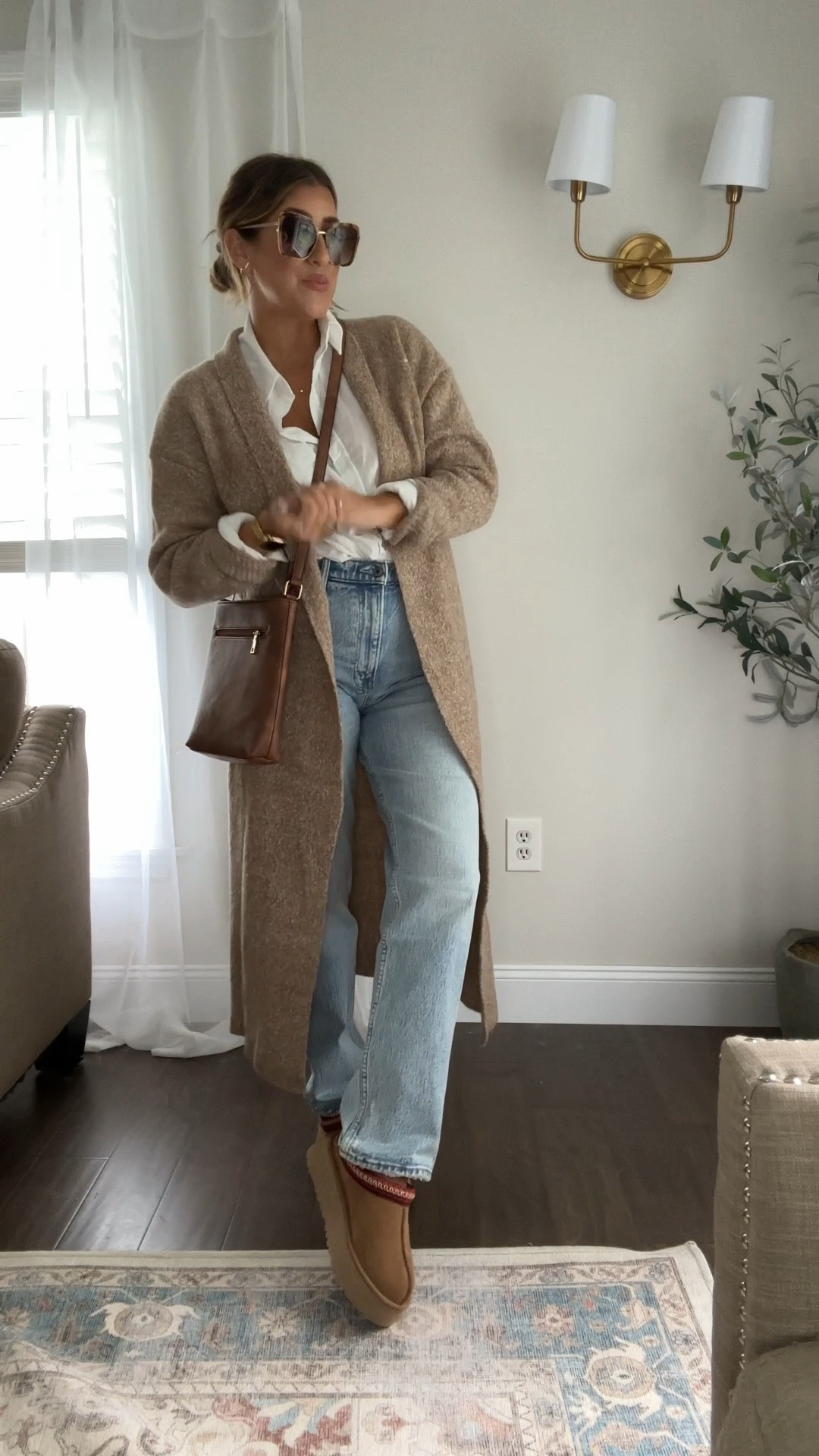 Such a cute casual outfit! Use code LAUREN202 for 20% off this bag. Jeans ON  SALE! Save 15%! And sunnies are buy 1 get 1.

#LTKsalealert #LTKSeasonal #LTKstyletip