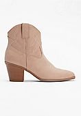 Ideal Heel Crystal Western Ankle Boot | Maurices