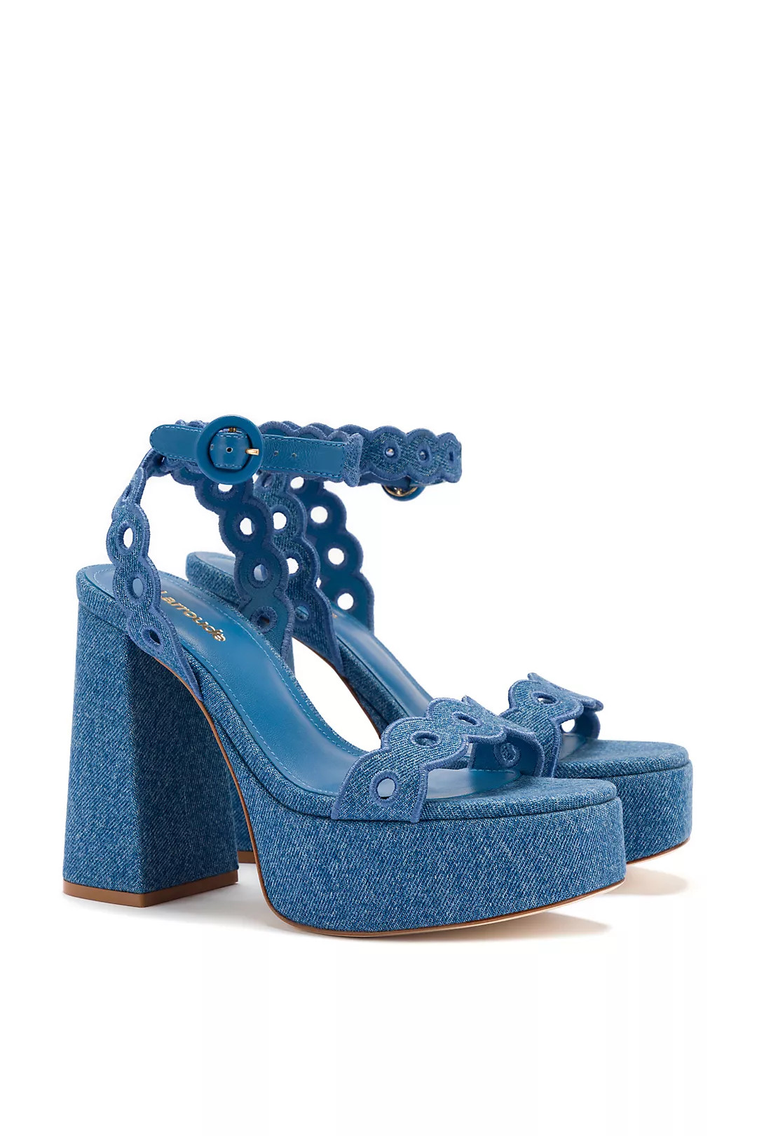 Larroudé Dolly Broderie Sandal | Anthropologie (US)