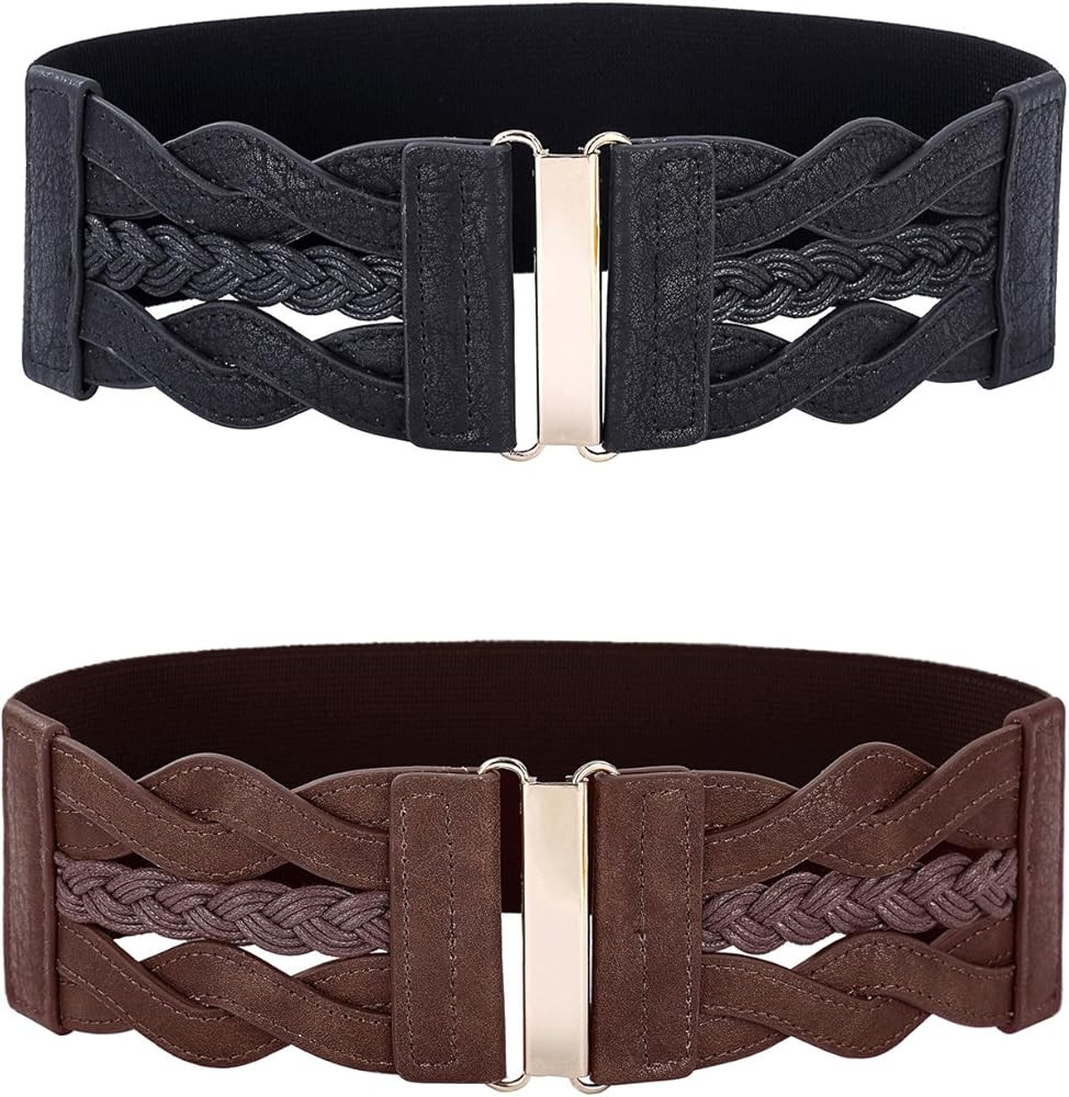 GRACE KARIN Women's Elastic Wide Belts Vintage Stretchy Belt Retro Fashion Cinch Belts for Dresse... | Amazon (US)