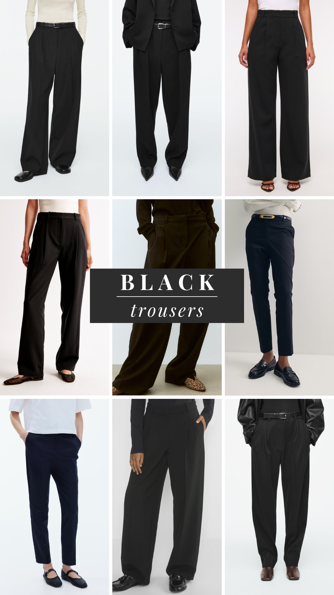 Black trousers 

 #LTKSeasonal #LTKFindsUnder100 #LTKWorkwear