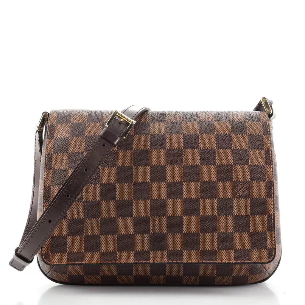 Louis Vuitton Musette Tango Handbag Damier Auction