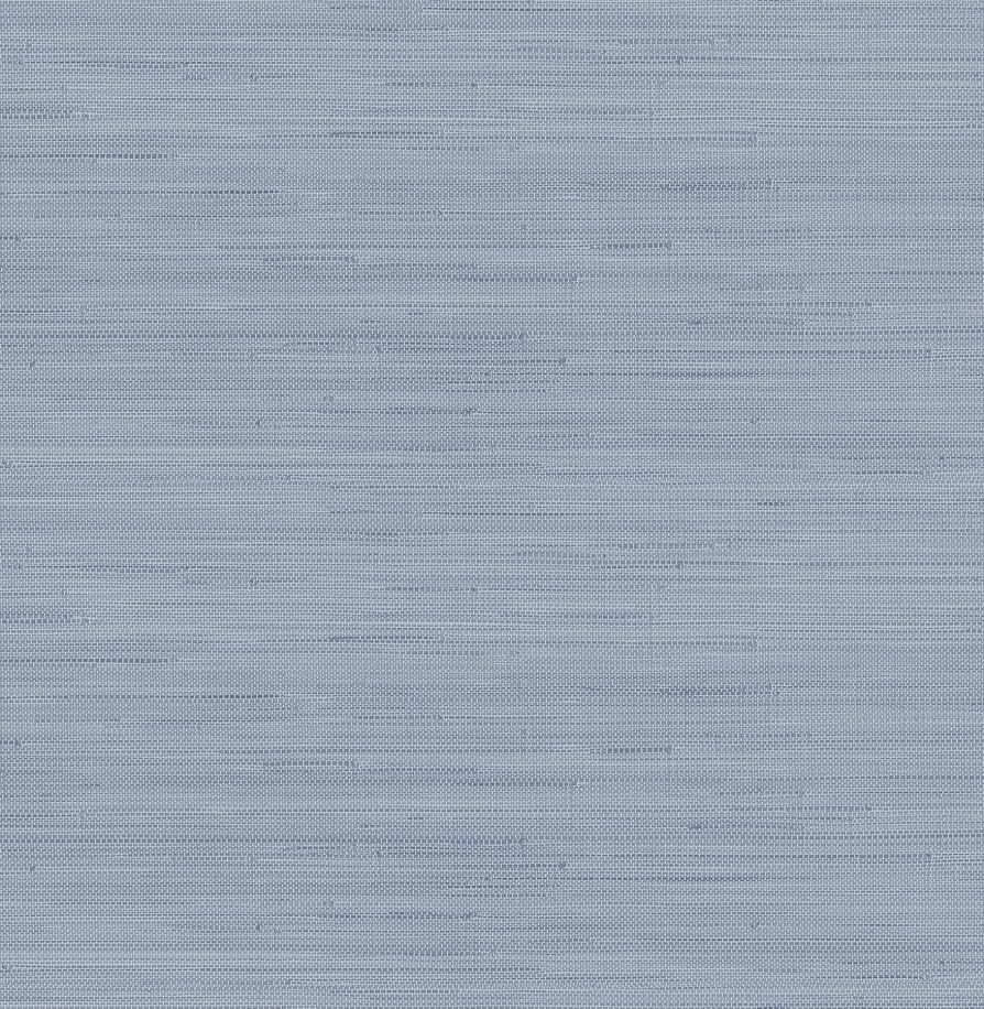 Classic Faux Grasscloth Peel and Stick Wallpaper, Mineral Blue | Amazon (US)