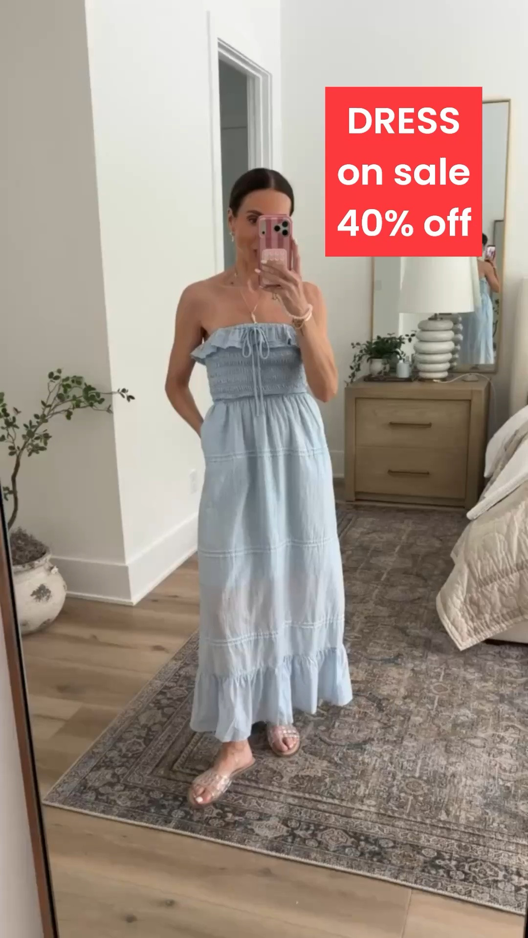Target sundress on sale, 40% off. I'm wearing size XS.

#LTKSaleAlert #LTKOver40