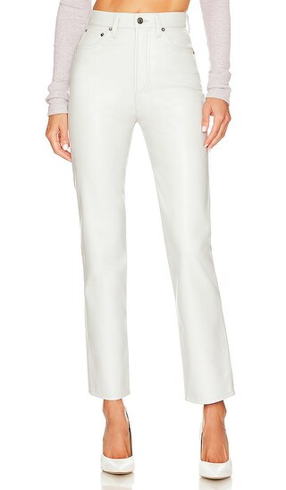 Recycled Leather 90's Pinch Waist in Wisp | Revolve Clothing (Global)