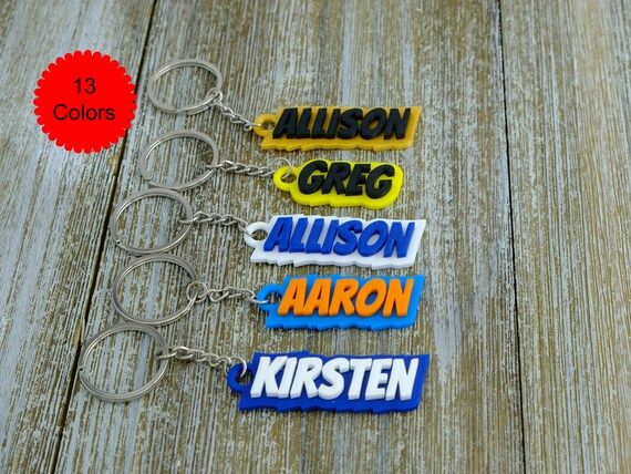 Personalized Keychain in BANGERS FONT  2 Color  Custom | Etsy | Etsy (US)