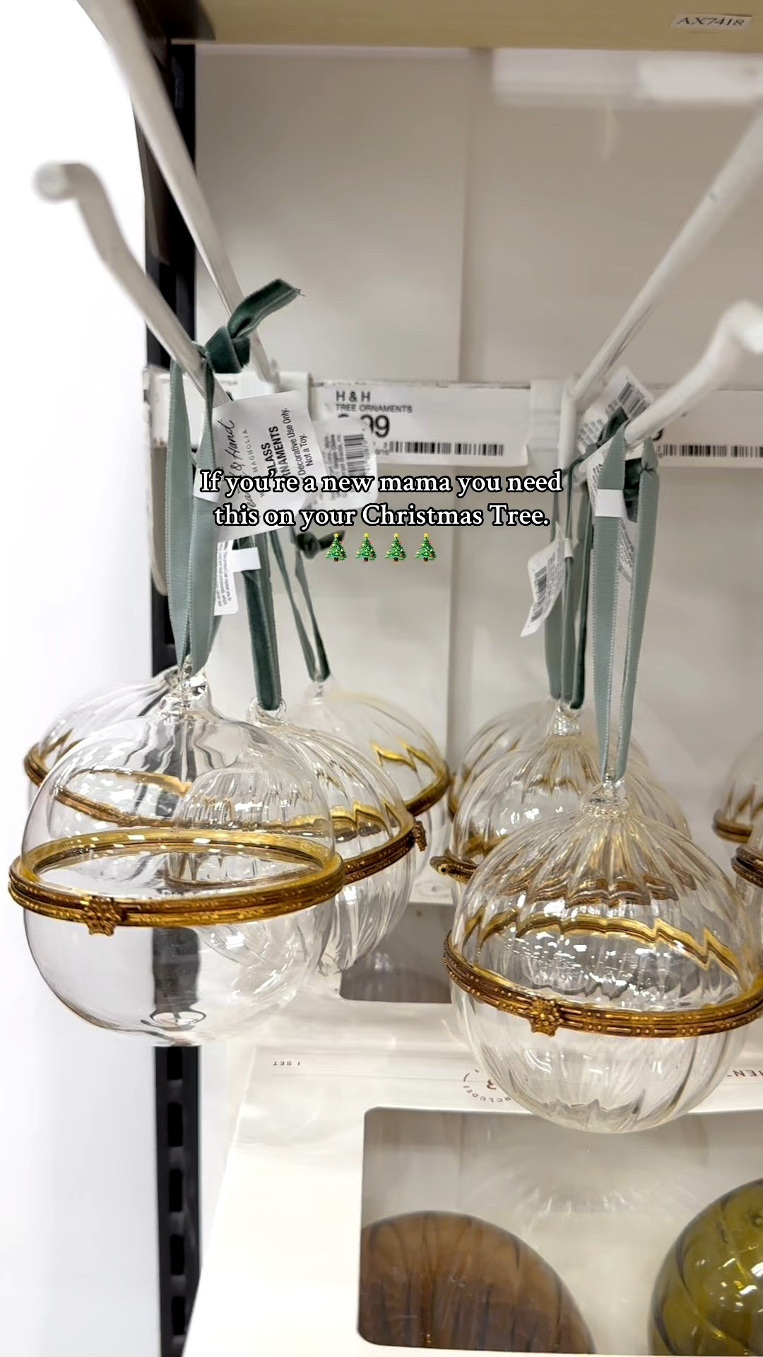 Perfect gift for a new mom this holiday season, or for anyone that wants to keep a special memory, beautiful fillable ornaments. 

#LTKBump #LTKGiftGuide #LTKHoliday