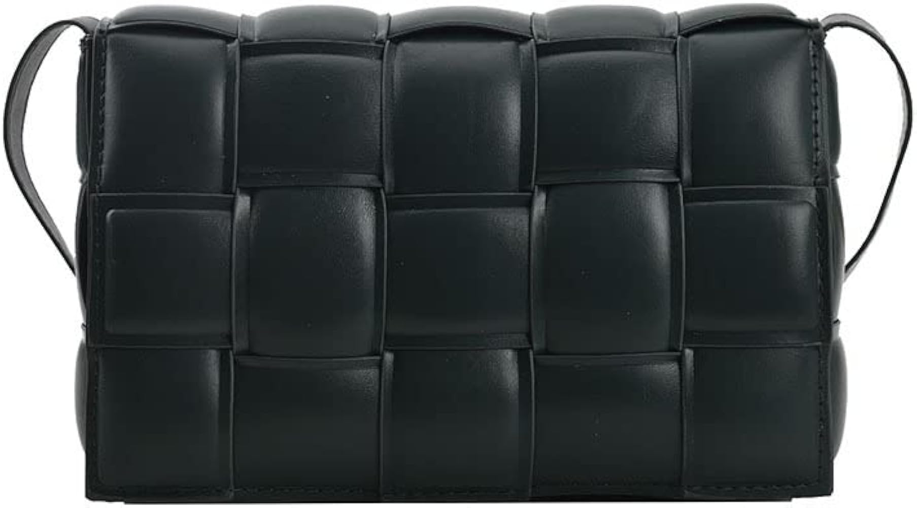 YUJORY Handmade Woven Crossbody bags for Women - Shoulder Bag Casual Leather Handbag, Purse (gree... | Amazon (US)