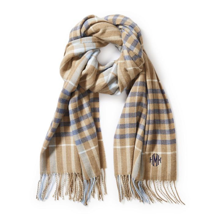 Italian Plaid Blanket Scarf | Mark and Graham