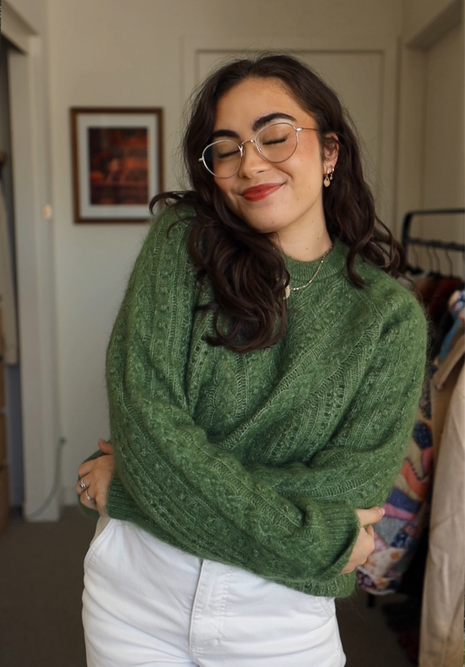 an intricate knitwear piece is always such a lovely way to add some texture and dimension to a more simple outfit 🌿 

• comes in 3 colors and has more a fitted silhouette
• the knot had a good amount of give, so you can stick to your usual size, but for a more drapey oversized fit, you can size up one size! 

#LTKstyletip #LTKworkwear #LTKSeasonal
