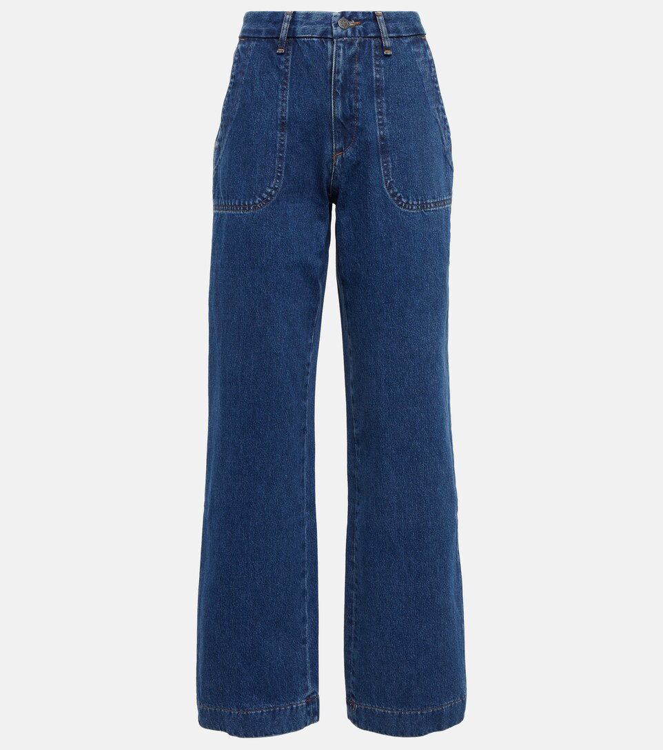 Seaside high-rise straight jeans | Mytheresa (UK)