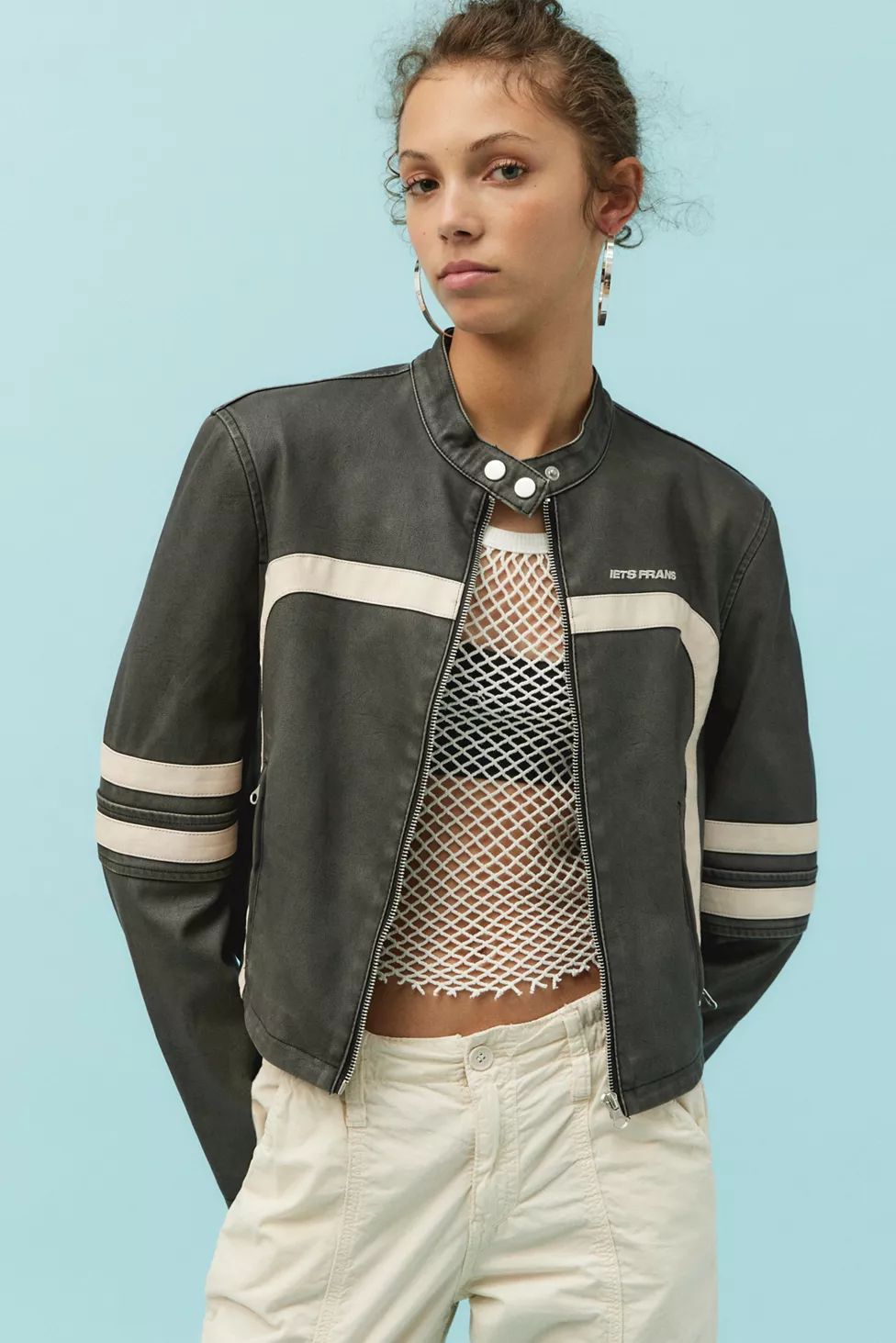 iets frans… Fitted Racer Moto Jacket | Urban Outfitters (US and RoW)