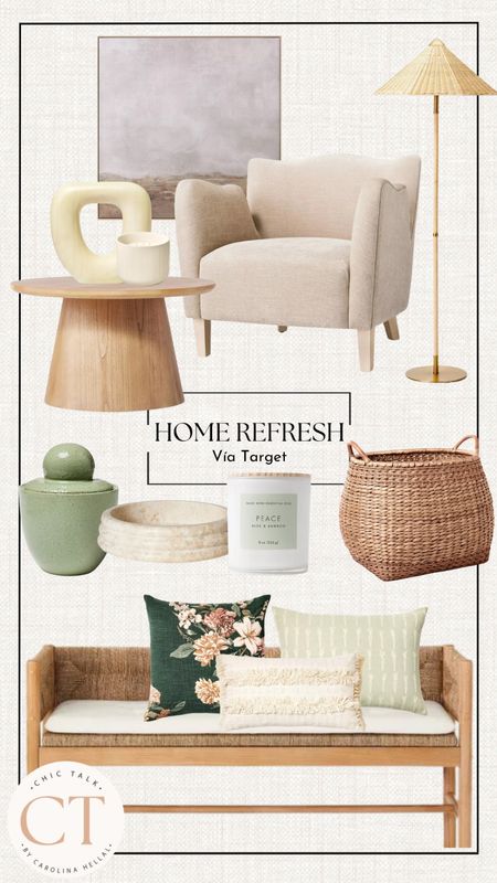 Target home decor finds! Loving all thsae finds so much! The green ads a vintage yet modern vibe! It’s such a pretty print! 

#LTKhome #LTKfindsunder50 #LTKfindsunder100