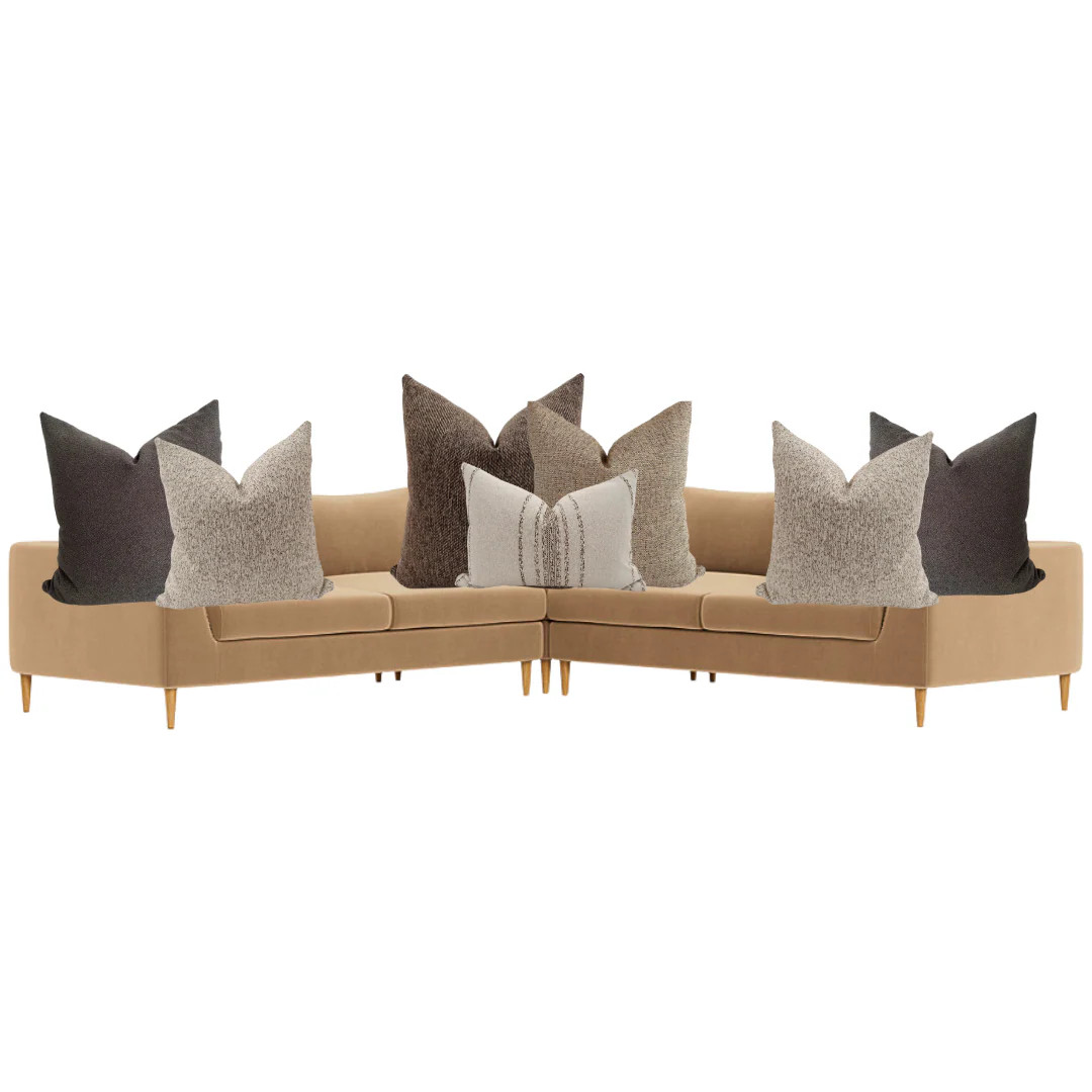 Sectional Pillow Combo 'Modern Earth' | Hackner Home (US)